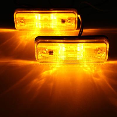 2 adet 4 LED Yan İşaret Lambası Gösterge Lambası Otobüs Kamyon Römork Kamyon Karavan 10~30V