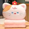 Plush Cartoon Toy Pillow Blanket Combo Office Nap Car Travel Gift Adults Doll