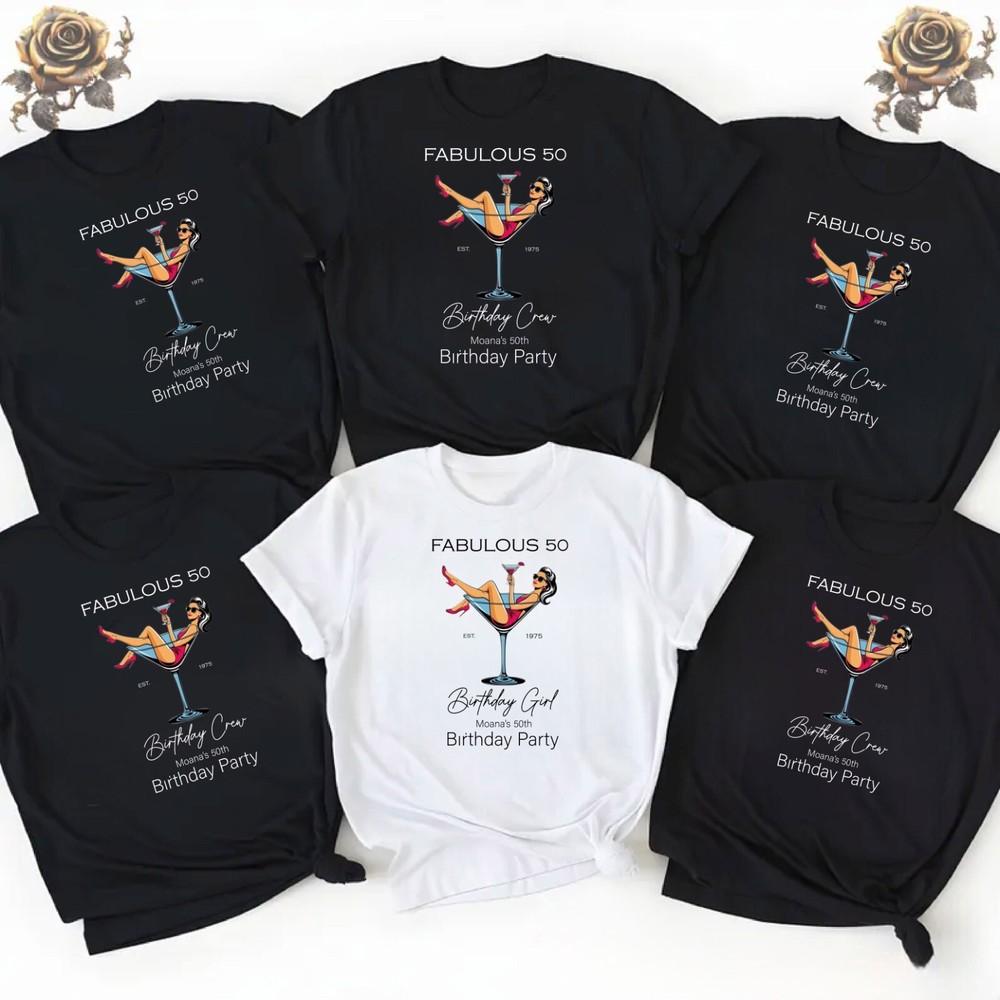 

50th Birthday shirt, Bithday Squad, Custom birthday gift,Fabulous 50 2XL