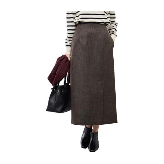 ROPE PICNIC Skirt Three Tone Tweed Skirt/Set-up compatible ladies