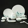 New Chinese Style Gold Rim Bone China Dinnerware Set