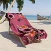 Retro sunflower and rose patterns polyester microfiber beach towel is highly absorbent, suitable for swimming and beach outings
