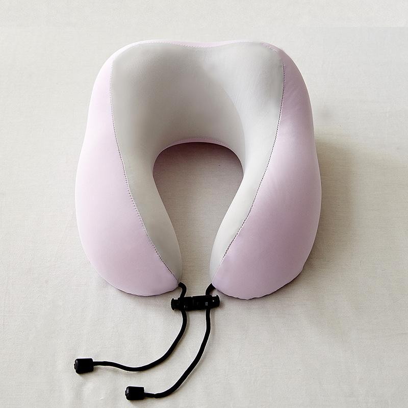 U-Shaped Memory Foam Travel Neck Pillow for Sleep & Airplane Headrest