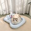 Summer Cooling Pet Cat Bed Cushion Ice Pad Dog Sleeping Cloud Shape Mat for Puppy Dogs Pet Kennel Top Quality Cool Blue Mat
