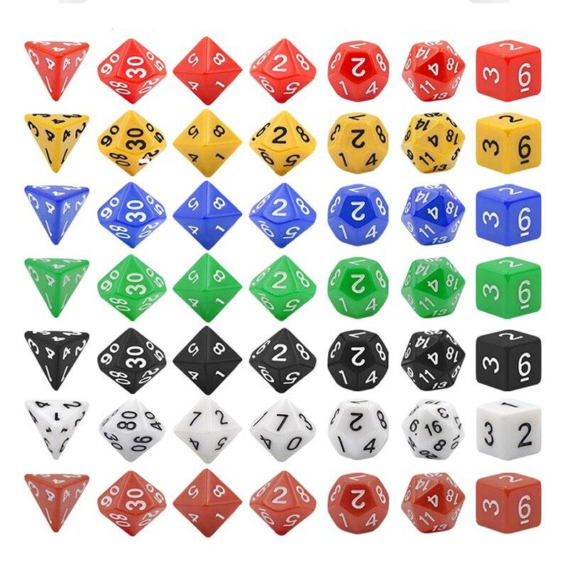 DND Dice Sets 7 Polyhedral Dices with a Drawstring Bag Great for Dungeons and Dragons Role Playing Table Game