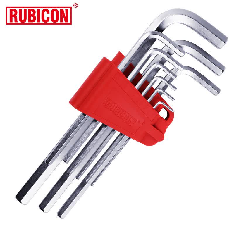 RUBICON RHK-189L Alloy Steel Metric Hex Key Set