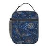 Space Galaxy Constellation Zodiac Star Print Insulated Lunch Bag Reusable Waterproof Thermal Bento Tote for Work Travel Picnic