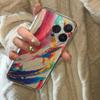 Watercolor Splashed Ink Phone Case For Samsung Galaxy S26 S25 Ultra S24 S23 FE S22 S21 Plus S20 A73 A72 Clear Bumper Cover