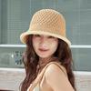 Summer Hollow Sun Hat Korean Version Fashion Bow Lace Bucket Hat New Fisherman Sunscreen Outdoor Beach Sun Hat Travel Panama Cap