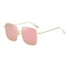 LKS6237 Modern Square Sunglasses C5 MIRROR PINK