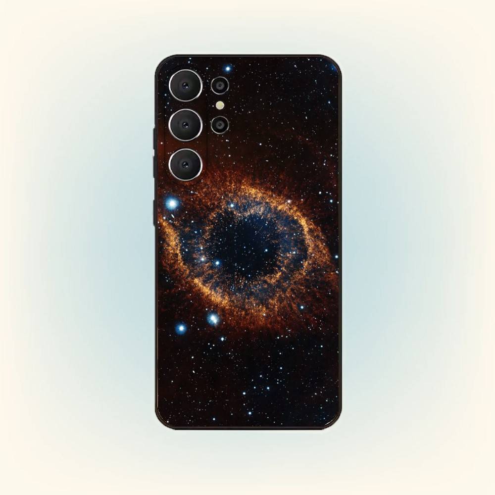 Space Galaxy Universe Phone Case For Samsung S26,S25,24,23,22,30,21,10,9,Ultra,Plus,Lite,Black Soft Case