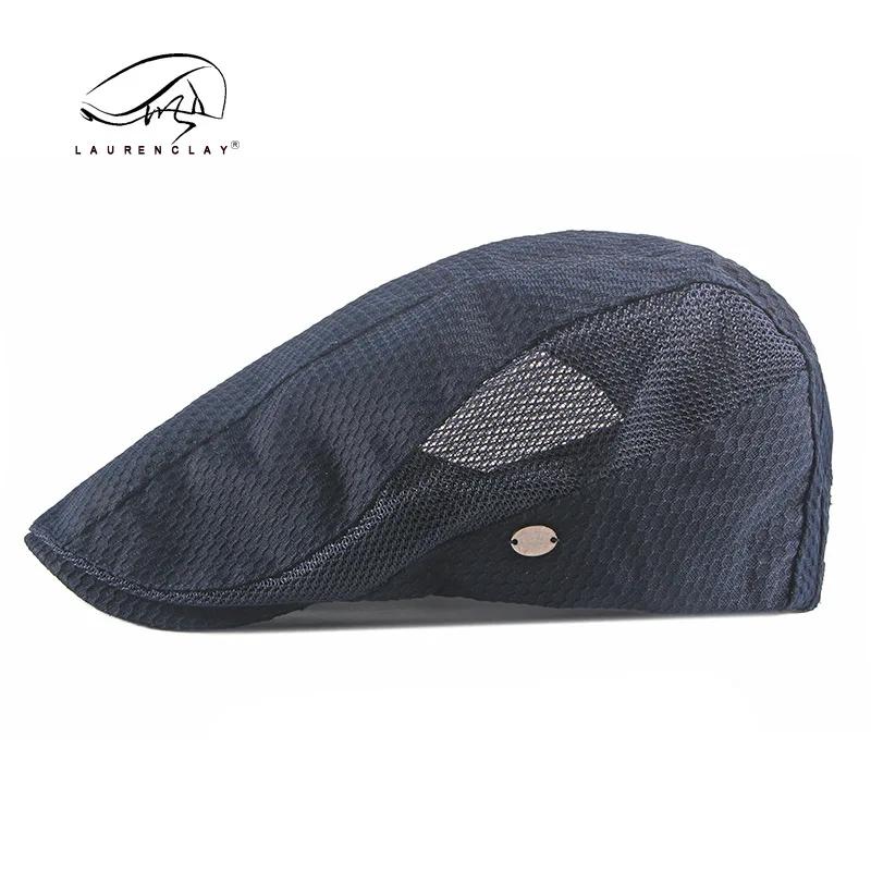 Oohmy Adjustable Summer Hat Vintage Breathable Mesh Newsboy Beret Ivy Cap Cabbie for Men And Women Fashionable Outdoor Headwear