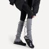 Popular Ballet Yoga Socks Women'S Straps Autumn And Winter Thickened Stack Socks Cover Lace Jk Over The Knee Leg Cover Warm Split Fork