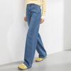Fanzhen Women's High-Waist Loose Straight Wide-Leg Jeans