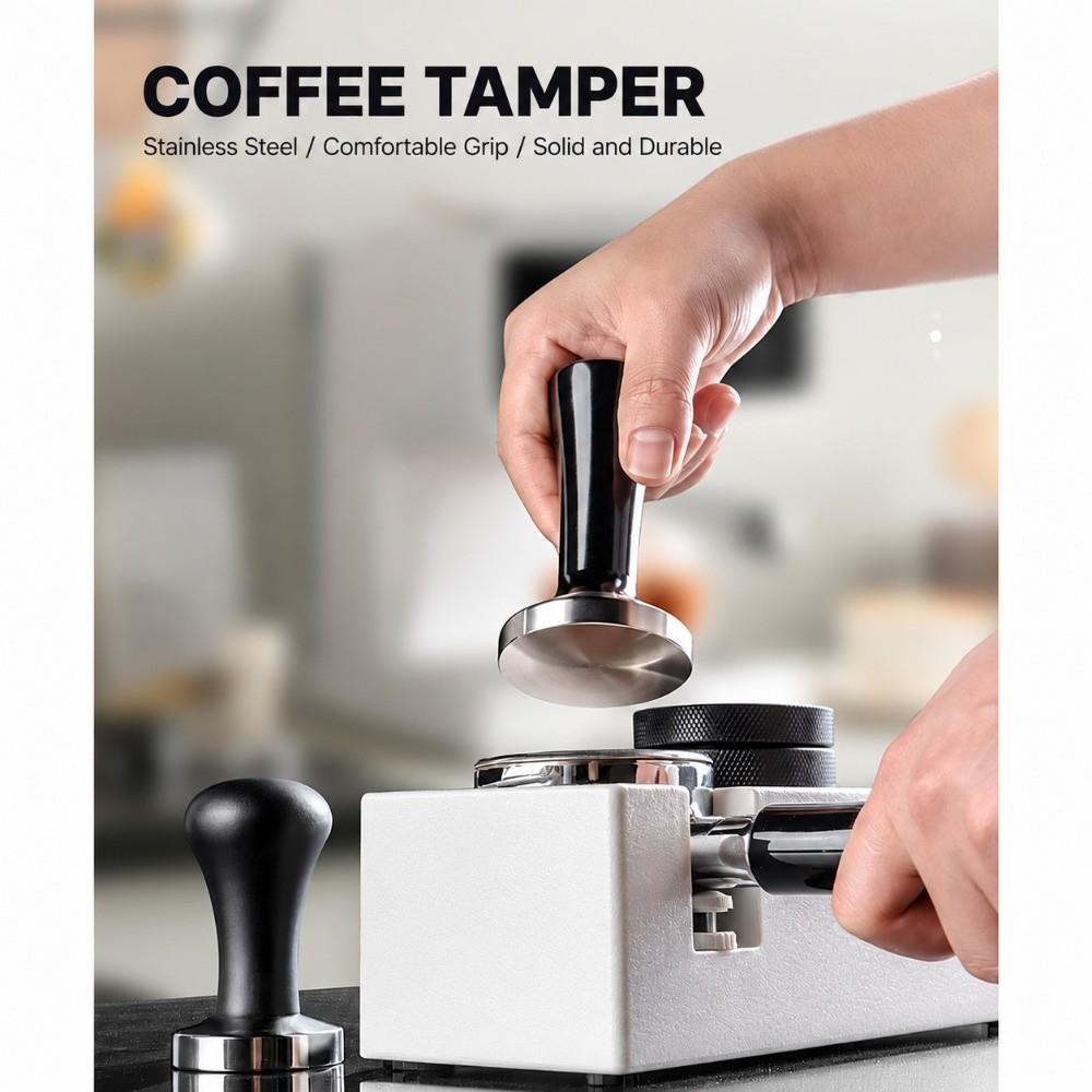 51/53/58mm Coffee Tamper 304 Stainless Steel Constant Pressure Tamper  Coffee Machine