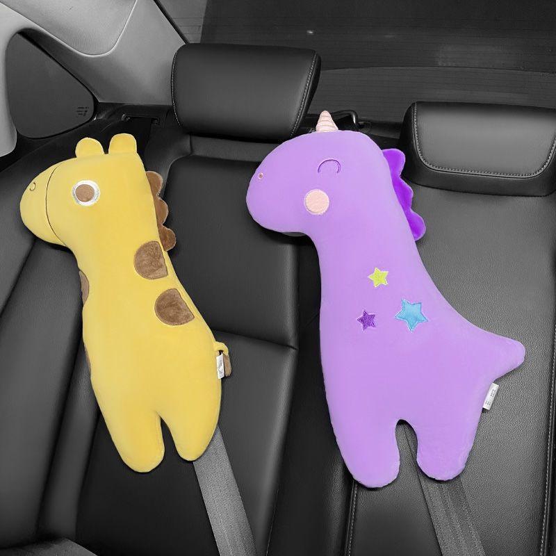 Cartoon Neck Pillow & Shoulder Cover for Children’s Car Seatbelt
