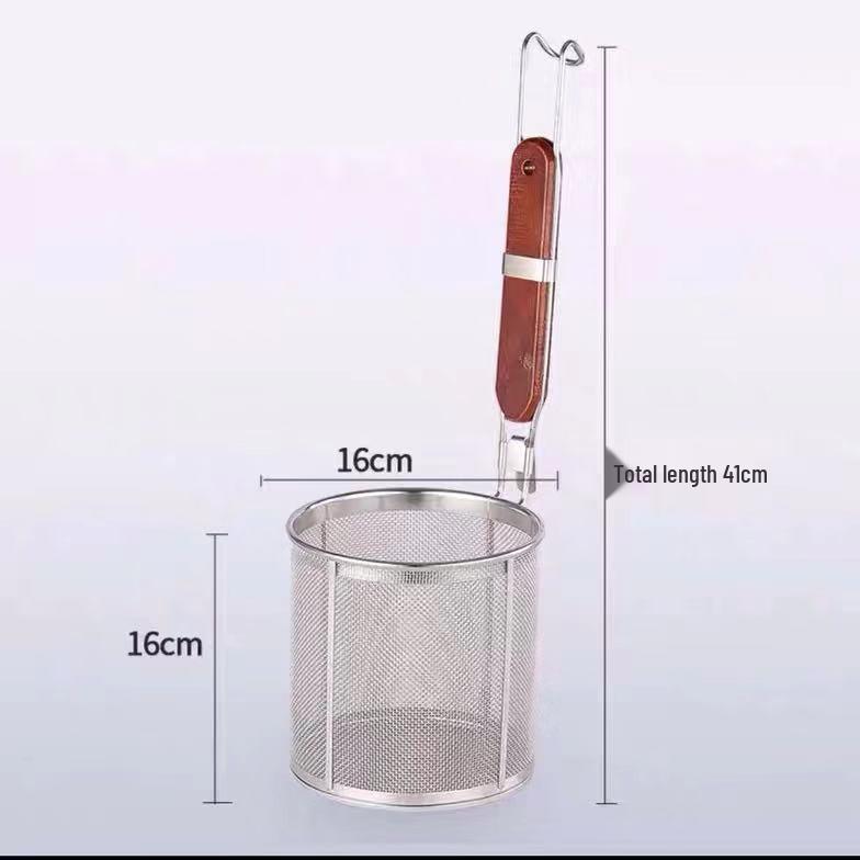 304 Stainless Steel Noodle and Soup Skimmer, Vegetable Strainer, Hot Pot Skimmer, Fine Mesh Strainer.