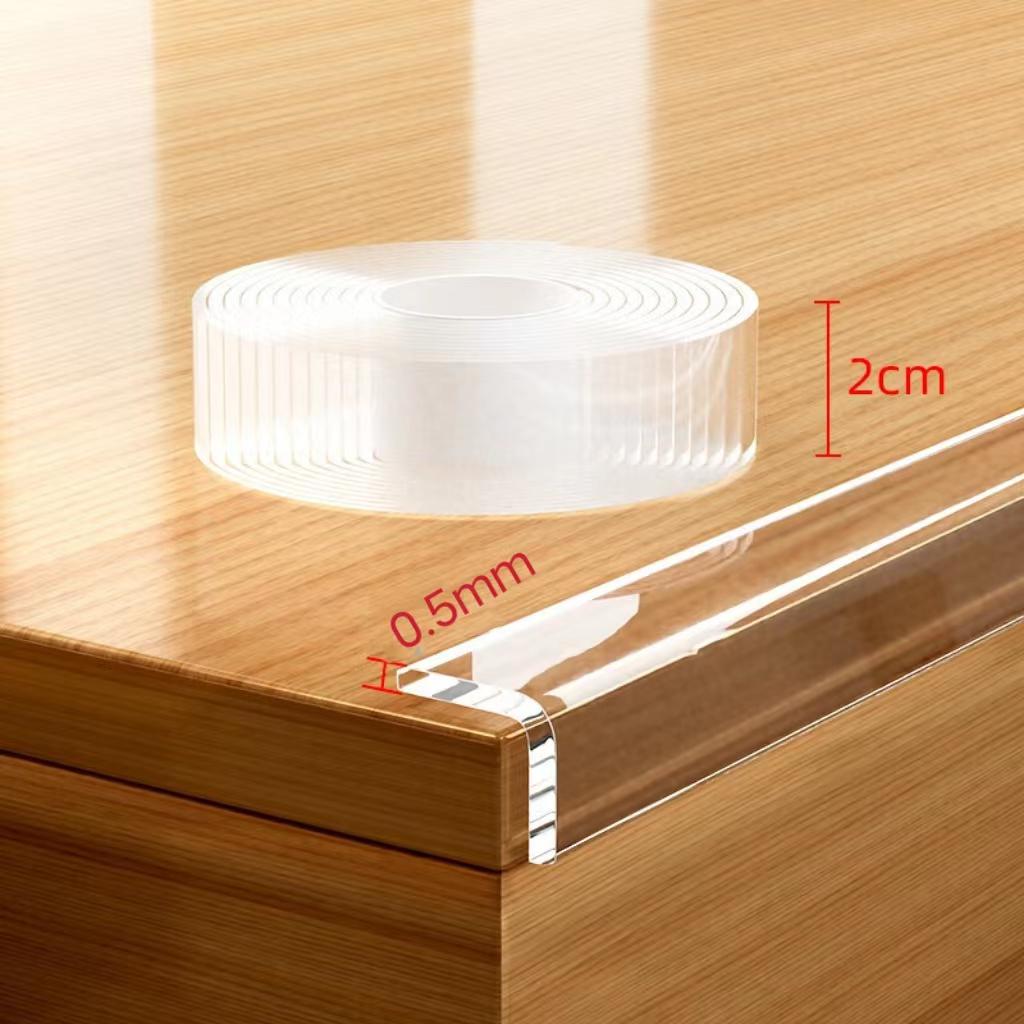 

Transparent Silicone Corner Protector Strip - Anti-Collision and Anti-Bump Cover for Table Edges and Walls