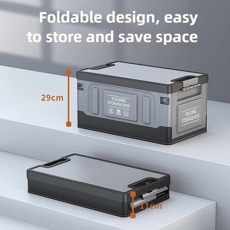 Outdoor Folding Storage Box, Multipurpose Organizer Box, Portable Large-capacity Camping Box, Car Trunk.