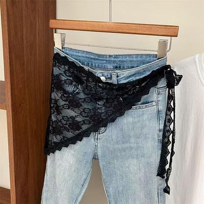 Sommer Weiß Gewebt Florale Spitze Haar Schal Wickeltücher Damen Retro Dreieck Kopftuch Hut Reise Foto Stirnband Haarschmuck