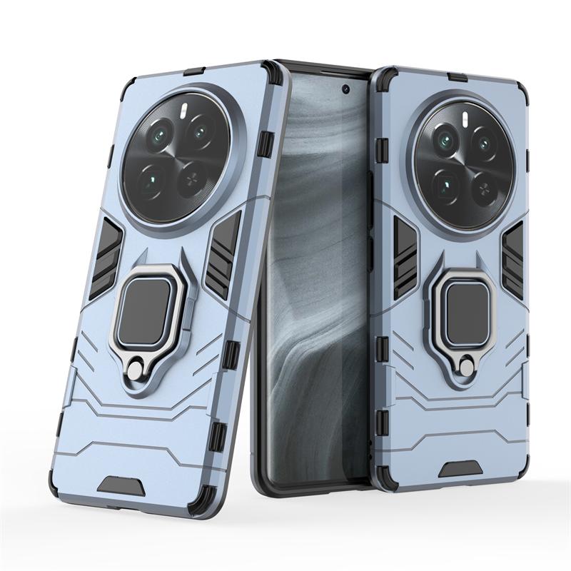 

Для Realme 12 Pro Plus чехол роскошный противоударный бронированный чехол для телефона Realme 12 12Pro+ 5G магнитный держатель кольца подставка задняя крышка Realme 12 Pro 5G GN тёмно-синий