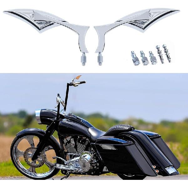 DREAMIZER 3" Motorcycle Handlebar Mirrors Black Round Rear View Side Mirrors Universal 8Mm 10Mm Compatible With Sportster 883 1200 Softail Dyna ATV