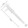 150mm Sliding Vernier Caliper Dial Gauge Depth Micrometer Accurate Measuring Tool Metalworking Making for Students
