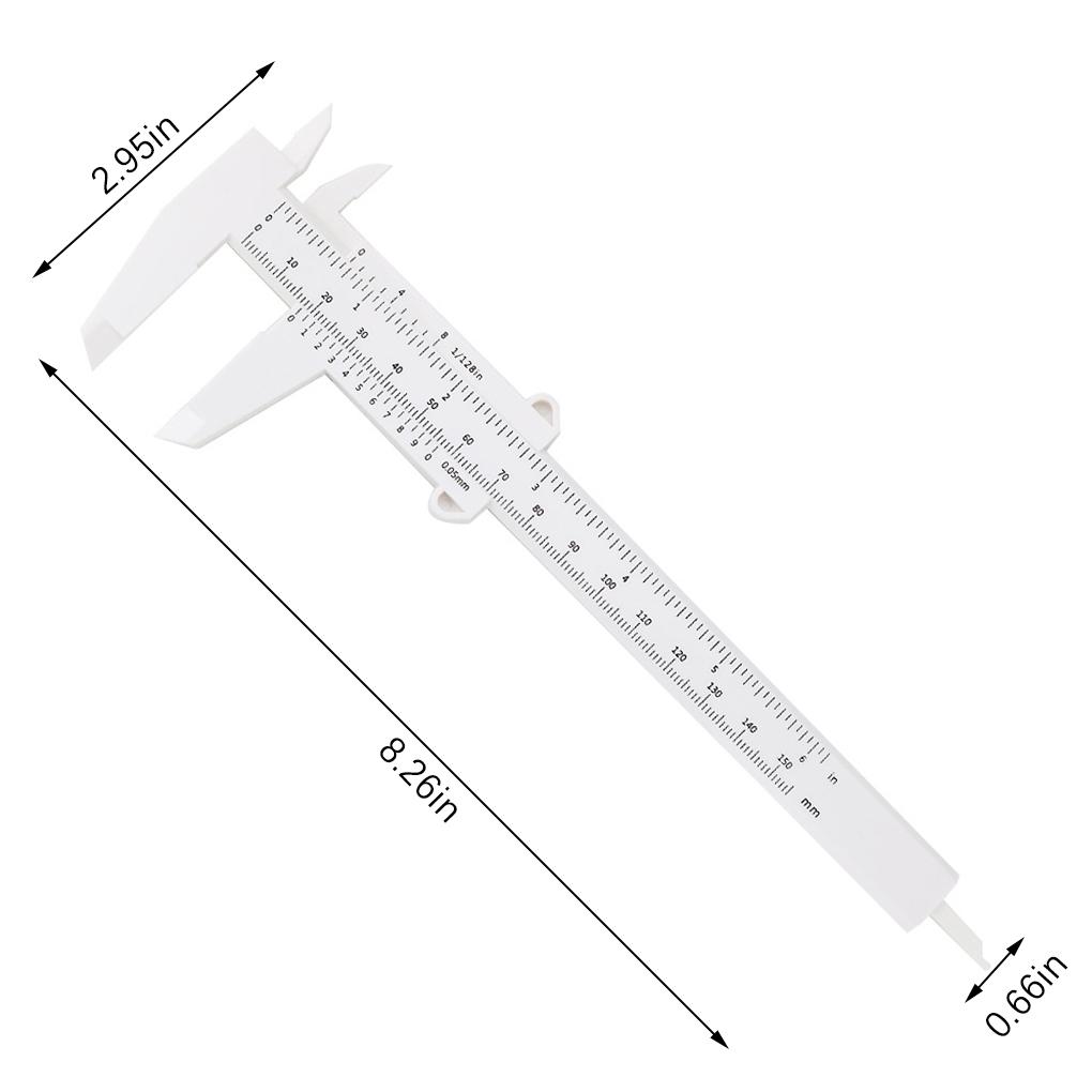 150mm Sliding Vernier Caliper Dial Gauge Depth Micrometer Accurate Measuring Tool Metalworking Making for Students