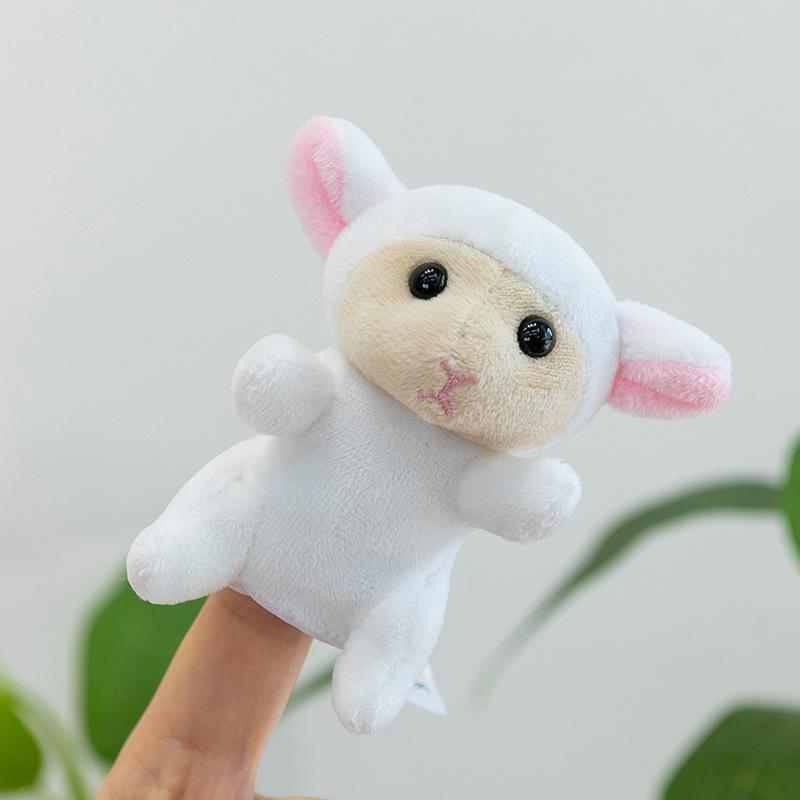 Forest Animal Finger Doll Panda Plush Toy Children Ocean Shark Doll