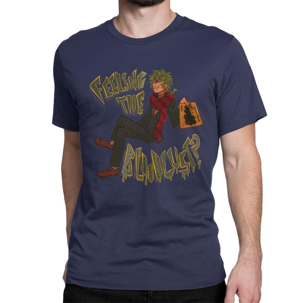 T-Shirt Midori Feeling The Bloodlust YTTD  Pure Cotton Tees Short Sleeve Your Turn To Die Anime Game T Shirt Clothes Printed