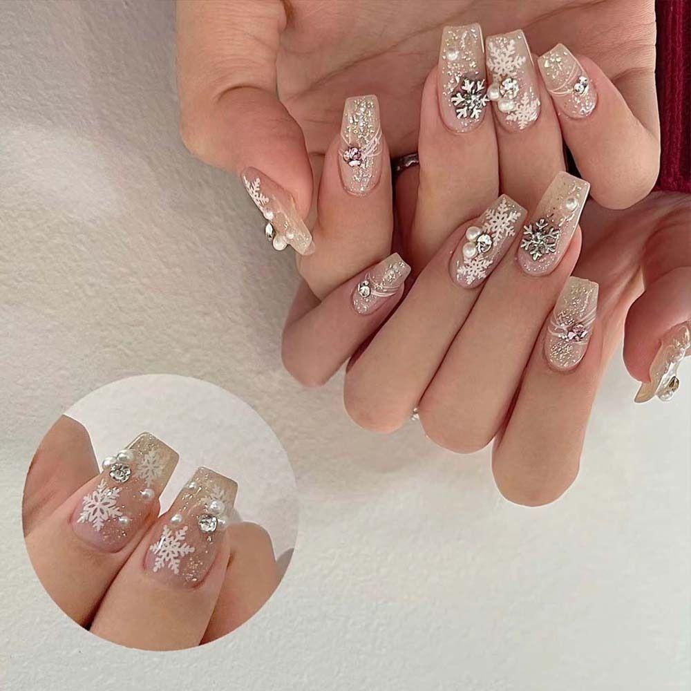 Nail Accessories Christmas Snowflake Nail Stickers Christmas Nail Decorations Christmas Party