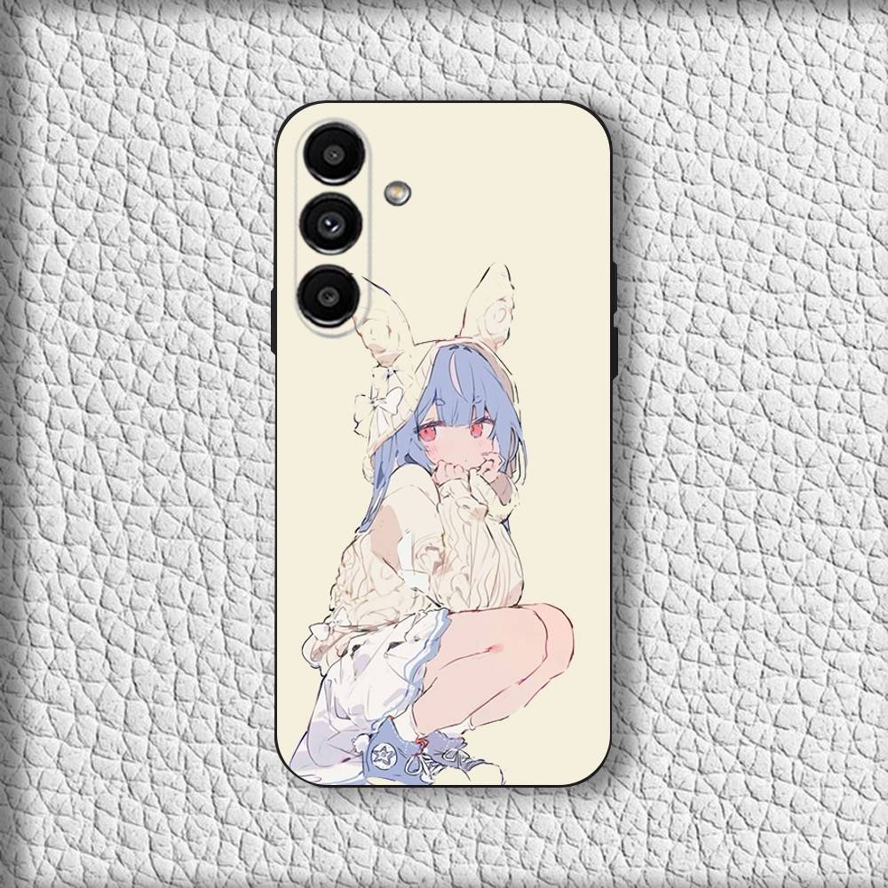 U-Usada Anime P-Pekoras Phone Case For Samsung Galaxy A20,A21s,A22,A31,A32,A52,A53,A72,73,A80 Soft Black Cover