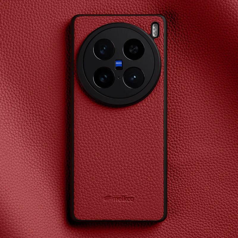 Melkco Premium Genuine Cowhide Leather Case for Vivo X100S Pro X200P X100 Ultra X200 Pro Mini Higher Camera Bumper Phone Cover