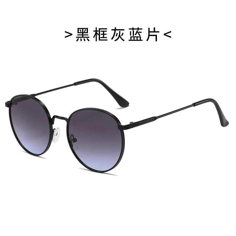Retro High Quality Metal Round Sunglasses Women Luxury Brand Designer Small Frame Alloy Glasses Men Classic Mujer