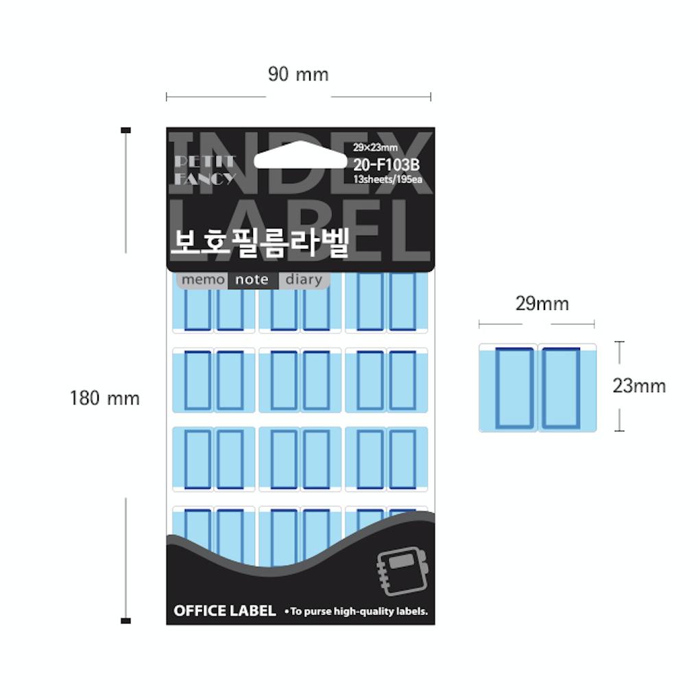 Petit Fancy Schutzfolie für Index-Etiketten (je 10 Stück) Index-Etiketten/Kategorie-Etiketten/Büro-Etiketten/Anhänger-Aufkleber/Markierungswerkzeuge – 42 Optionen