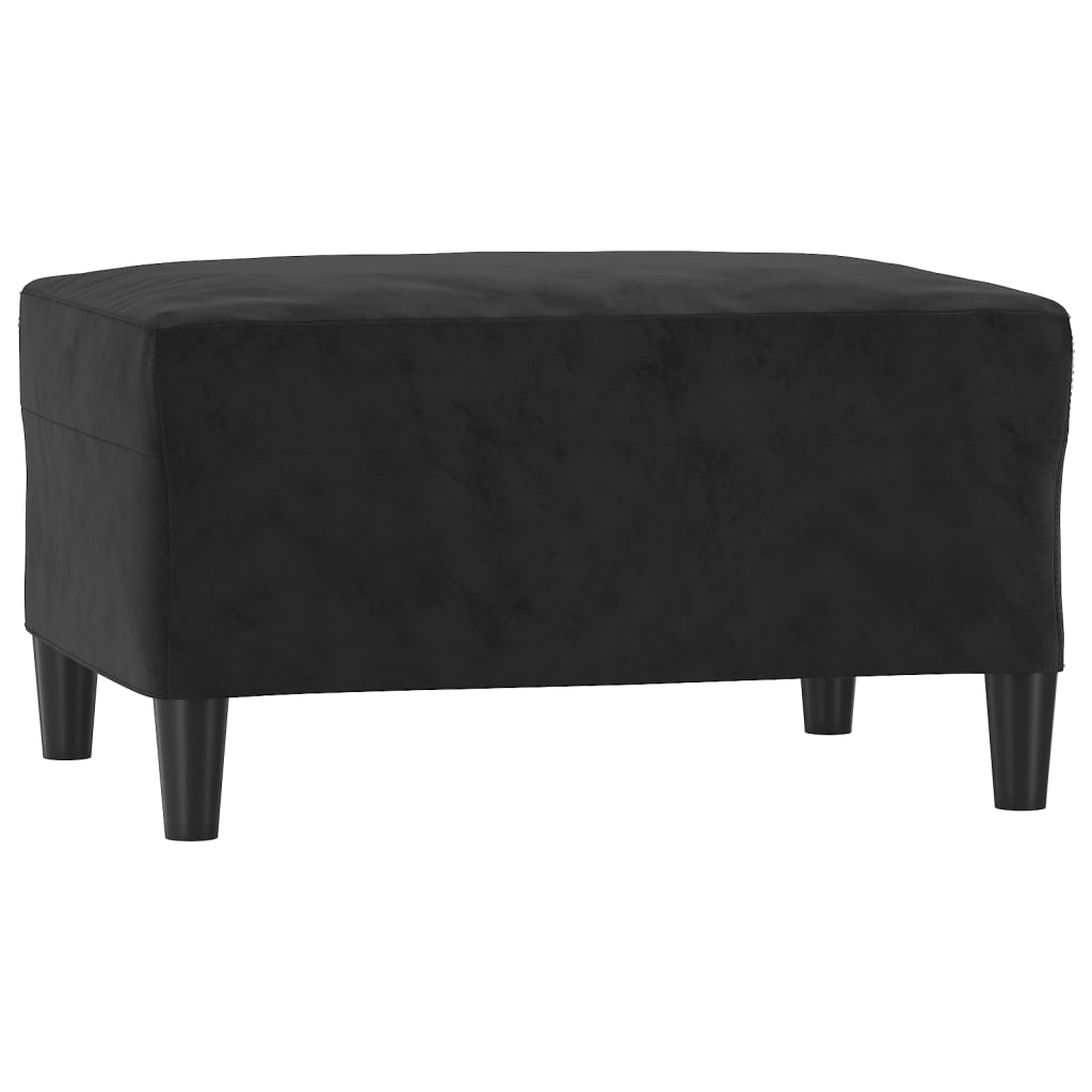 Vidaxl 4-Cz. Relaxation Set With Cushions, Black, Velvet