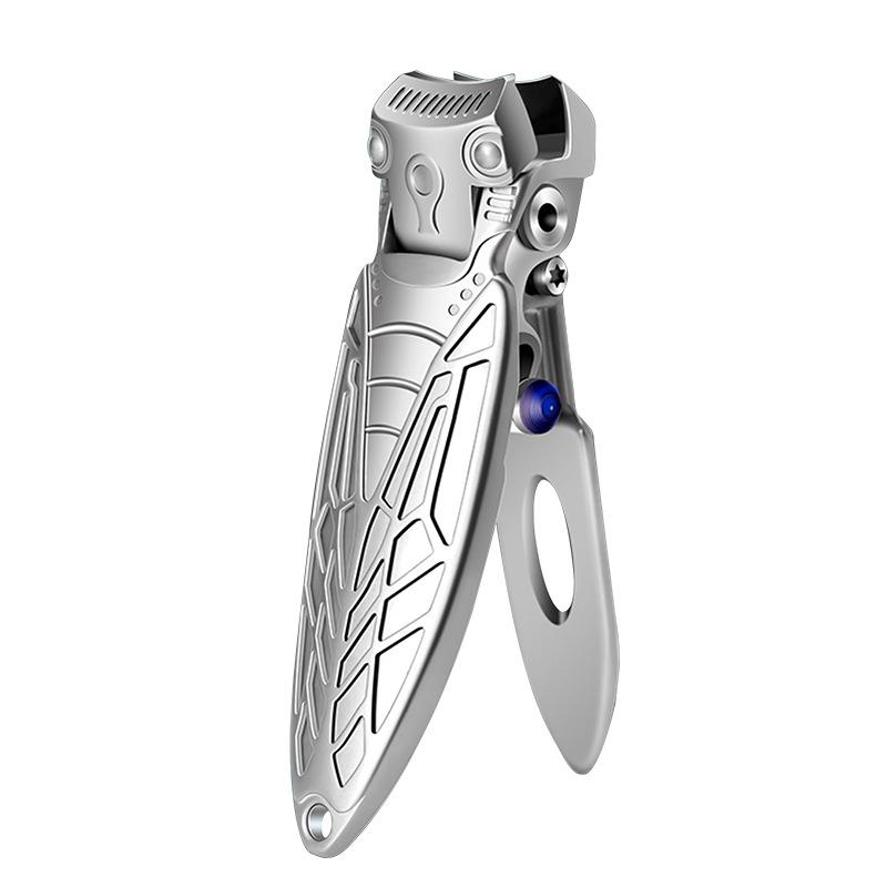 

Cicada-Shaped Anti-Splash Stainless Steel Nail Clipper with Large Opening