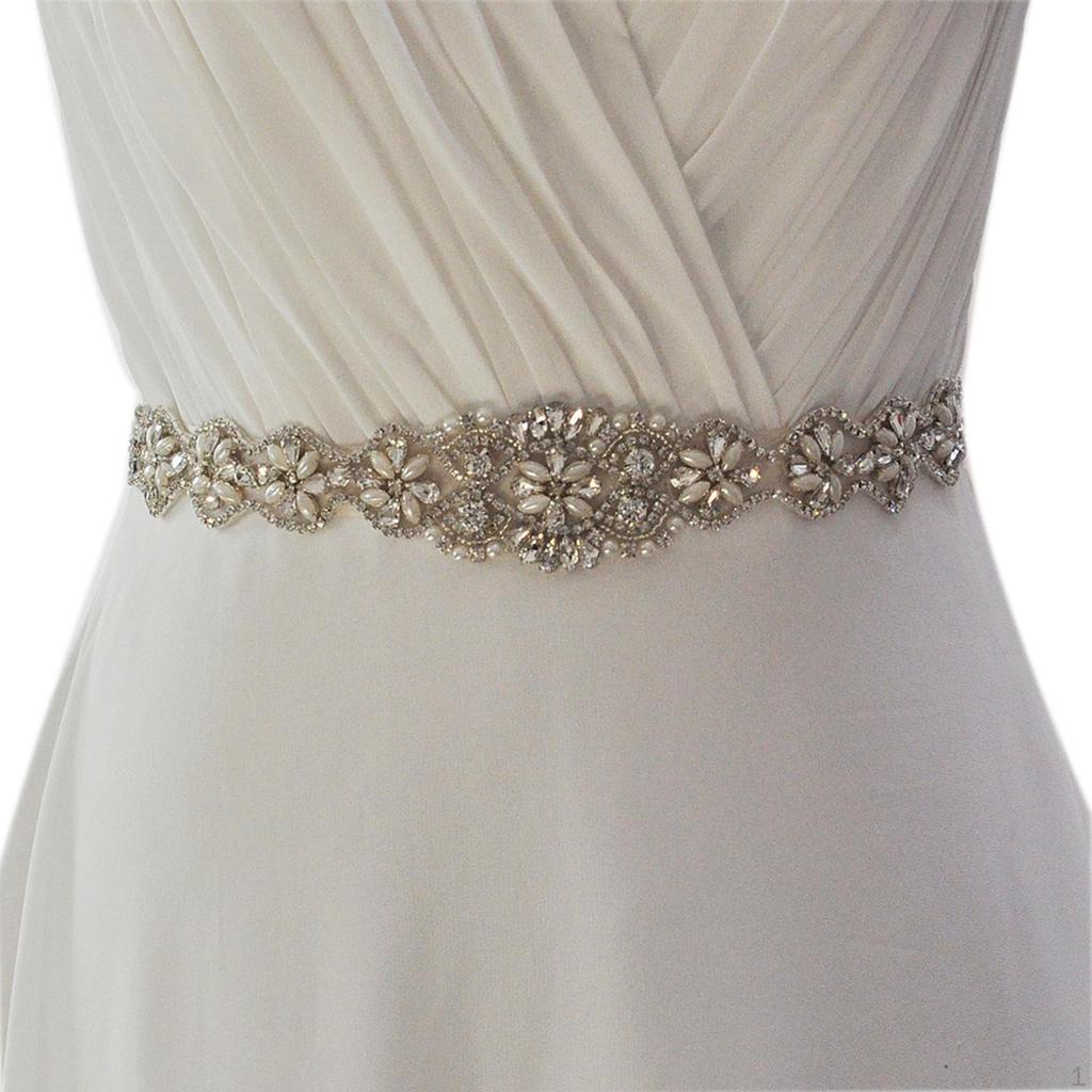 Belt with Pearls Artificial Dress Wedding Decoration