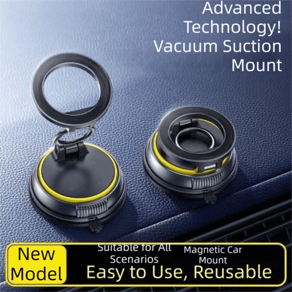 Vacuum Suction Cup Car Phone Holder Magnetic Vacuum Car Phone Mount Travel