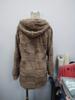 Plus Color European & American Women's Hooded Long Plush Cardigan - Autumn/Winter Collection