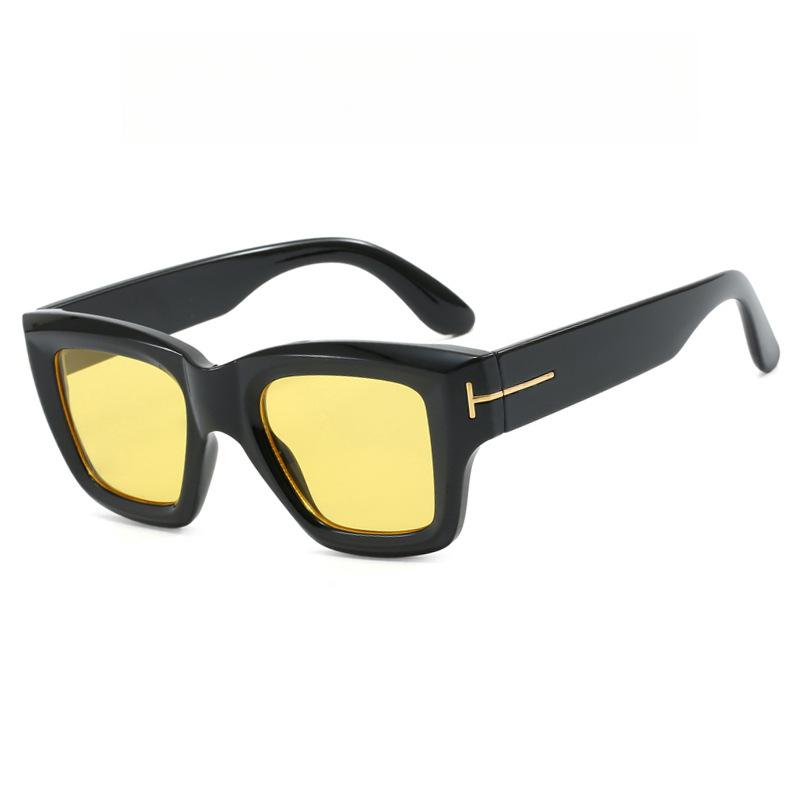Square Small Frame Black Fashion Women's Sunglasses Retro Simple Suitable for Daily Commuting Shopping Po Accessories