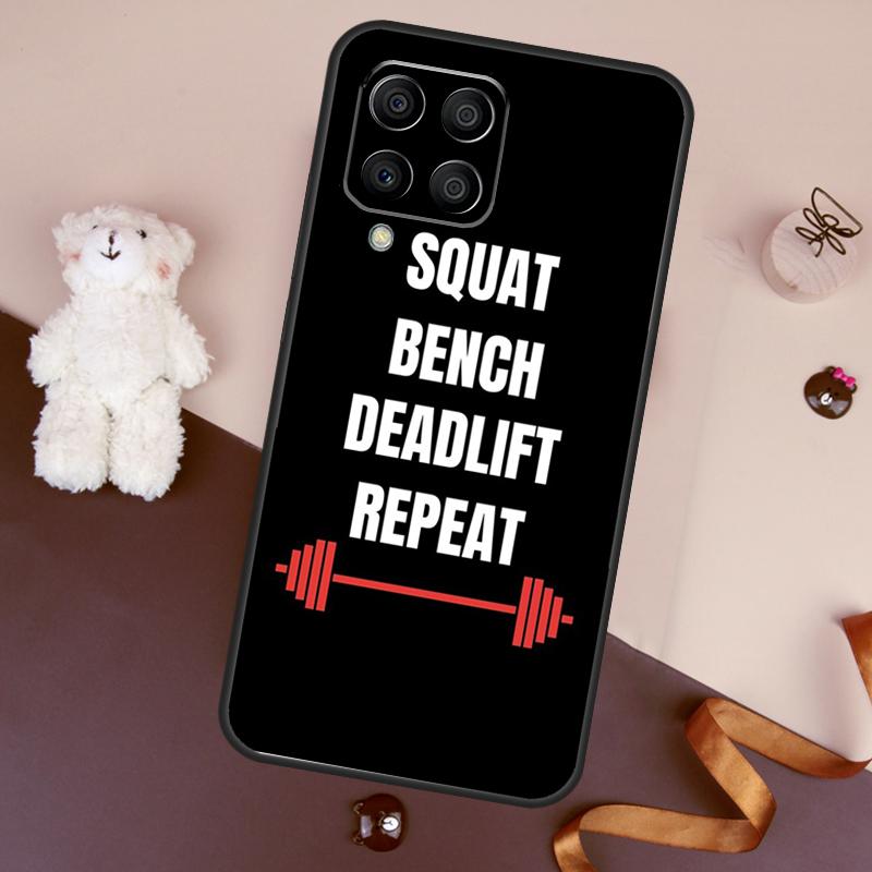 Bodybuilding Gym Fitness Quotes Case For Samsung Galaxy M06 M53 M13 M31 M11 M35 M55 M15 M56 M36 M16 M12 M32 M52 M14 M34 M54
