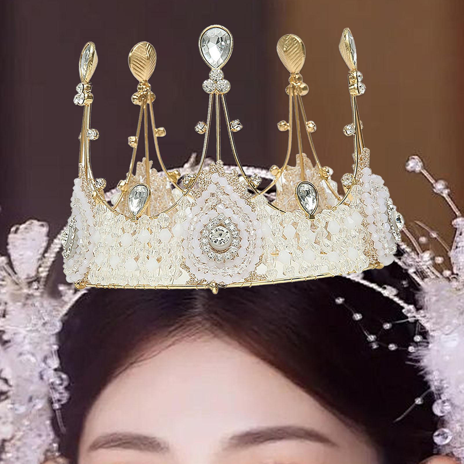 

Bridal Tiara Crown Hairband for Formal Events 11cmx8cm