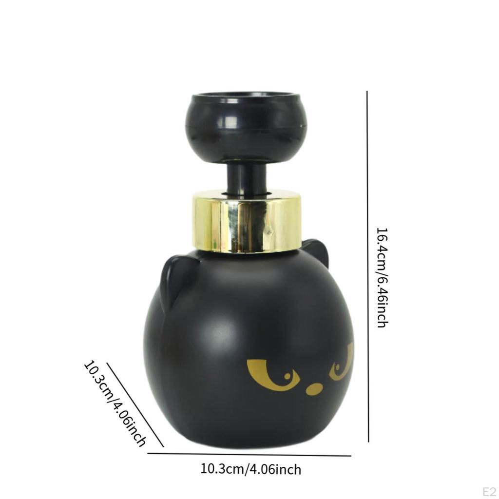 Cat Paw Foam Soap Dispenser Refillable Container 480ml Modern Black Kitten Hand for