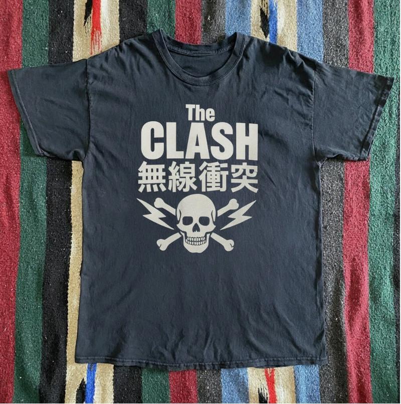The Clash Japanese Skull Punk Rock Vintage Style TShirt Unisex S5XL New Cotton Unisex T-Shirt XXL