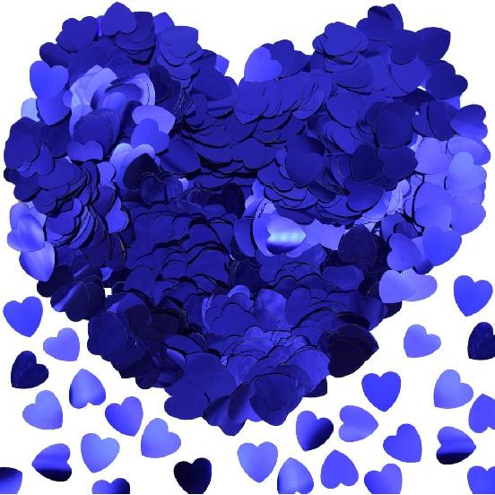 60g Love Heart Table Confetti 15mm Party Glitter Sequ Plastic Confetti Sprinkles Decorations for Wedding Festival Birthday (AX/Pink)