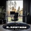 Custom Name Lupin Printed Round Rug Carpet Chair Rug Area Rug Entryway Doormats,for Office Chair Living Room Bedroom Kitchen Room.