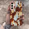 Peeling Paint Rust Print Phone Case For Samsung Galaxy S26 Ultra S25 S24 S23 S22 PLUS FE A56 A55 A54 A53 IMD Shockproof Cover