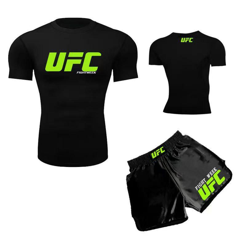 MMA Trainingsshorts Set Herren Damen - Schnelltrocknend Boxen Muay Thai Kampfsportbekleidung Fitnessstudio Fitness
