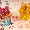 Crystal Dragon Sculpture Colorul Animal Figurine Ornament Bring Fortune and Wealth 2024 New Year Twelve Zodiac Statue